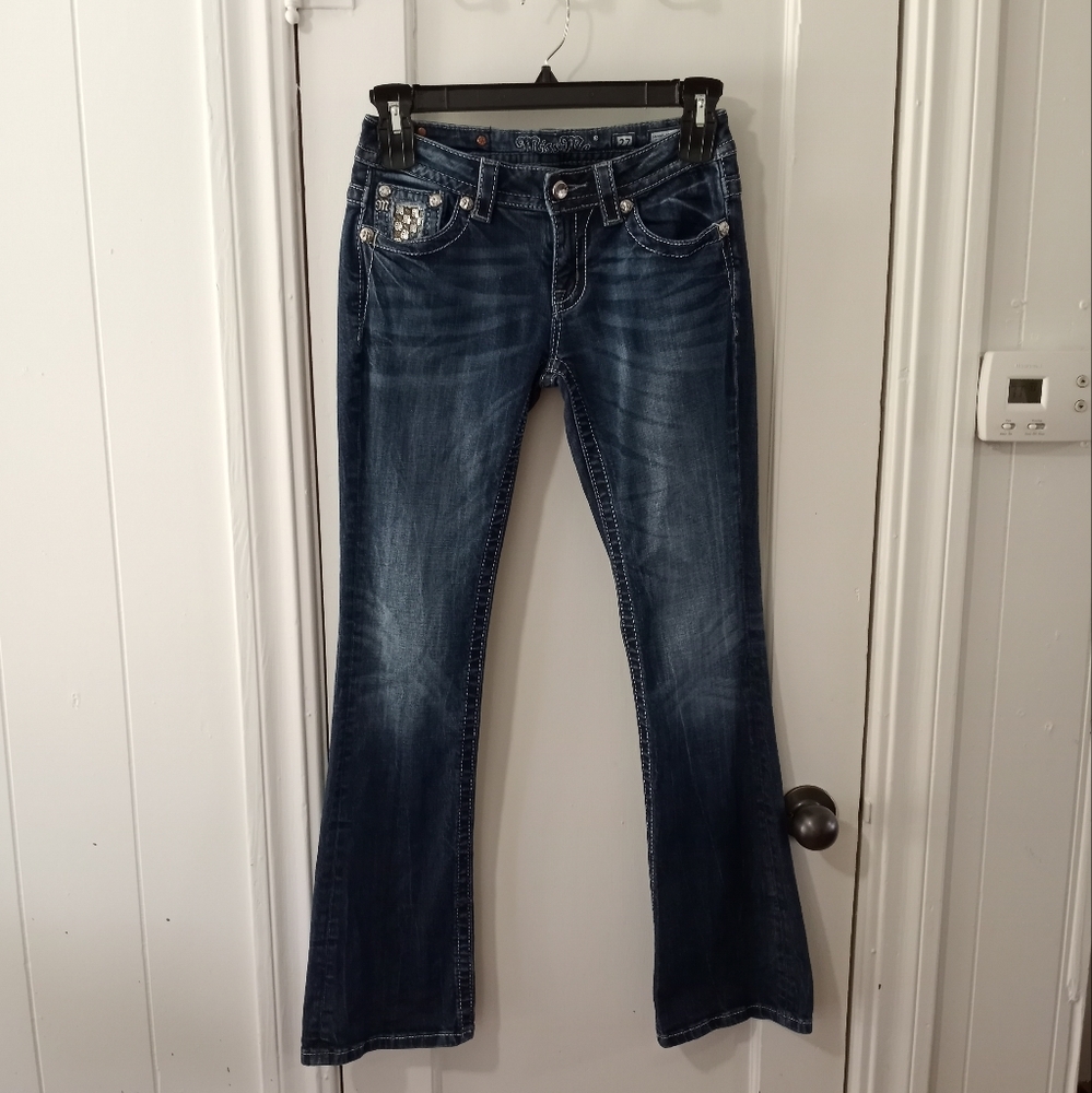 Miss Me Signature Rise Boot Cut Jeans Women's Size 27